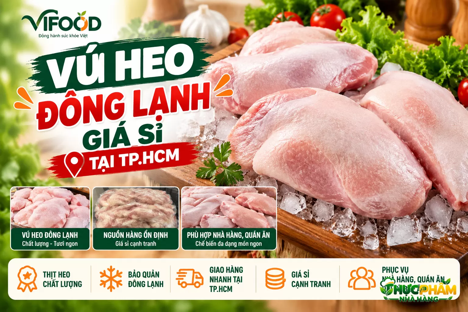 Báo Giá Vú heo Đông Lạnh Cung Cấp Thực Phẩm Nhà Hàng Giá Sỉ Tại TP.HCM