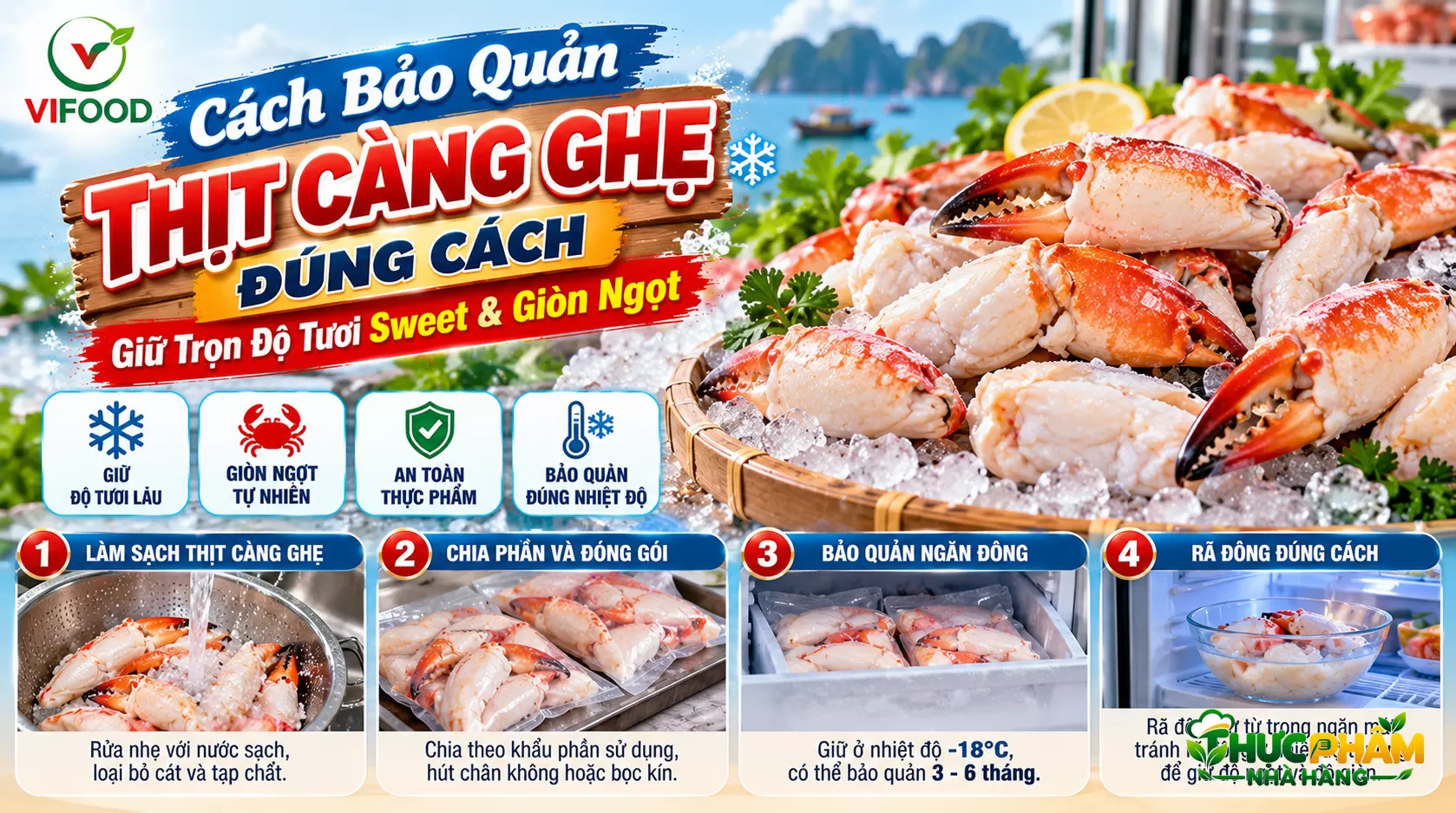 Cách Bảo Quản Thịt Càng Ghẹ Đúng Cách