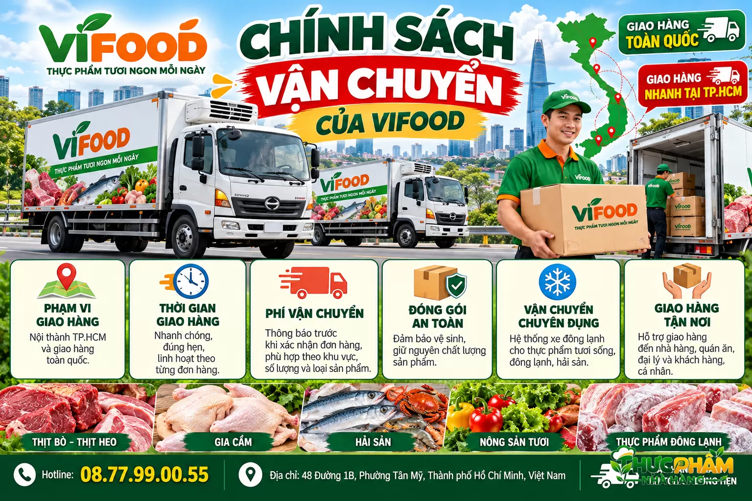 CHÍNH SÁCH VẬN CHUYỂN CỦA VIFOOD