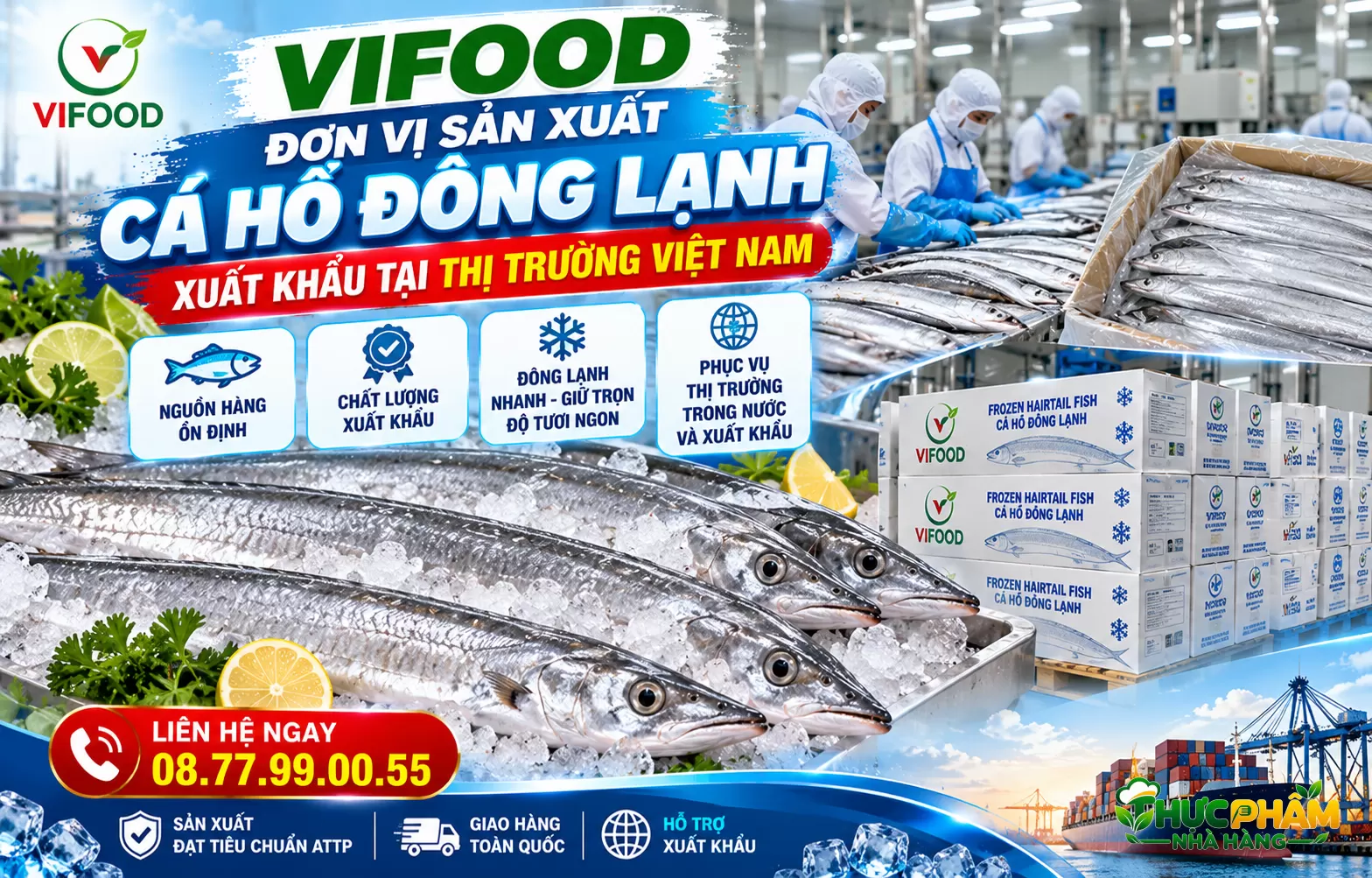 Đơn Vị Sản Xuất Cá Hố Đông Lạnh Chuẩn Xuất Khẩu Tại Thị Trường Việt Nam