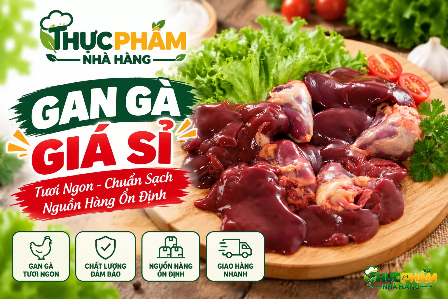 VIFOOD – Đơn Vị Cung Cấp Gan Gà Tươi, Gan Gà Đông Lạnh Sỉ Số Lượng Lớn
